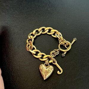 Juicy Couture Classic Heart Charm Bracelet
